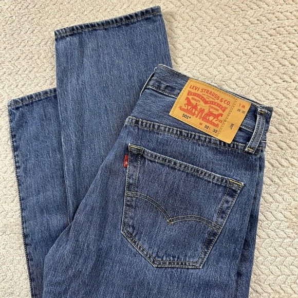 Levi's Other - Levi's 501xx Men's Button Fly Jeans 32x32 Blue Denim Casual‎ Work Preppy Modern